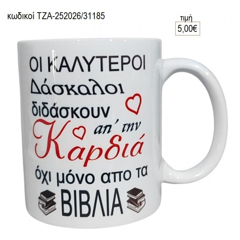 ΔΑΣΚΑΛΟΙ ΚΟΥΠΑ για γούρι δώρο ΤΖΑ-252026/31185 5.00€!!!