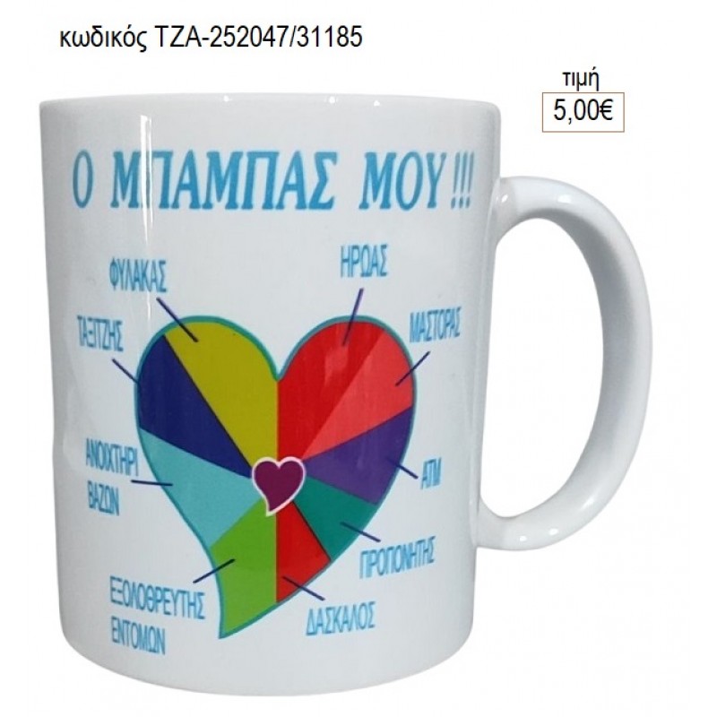 Ο ΜΠΑΜΠΑΣ ΜΟΥ για γούρι δώρο ΤΖΑ-252047/31185 5.00€!!! Ο ΜΠΑΜΠΑΣ ΜΟΥ για γούρι δώρο ΤΖΑ-252047/31185 5.00€!!!