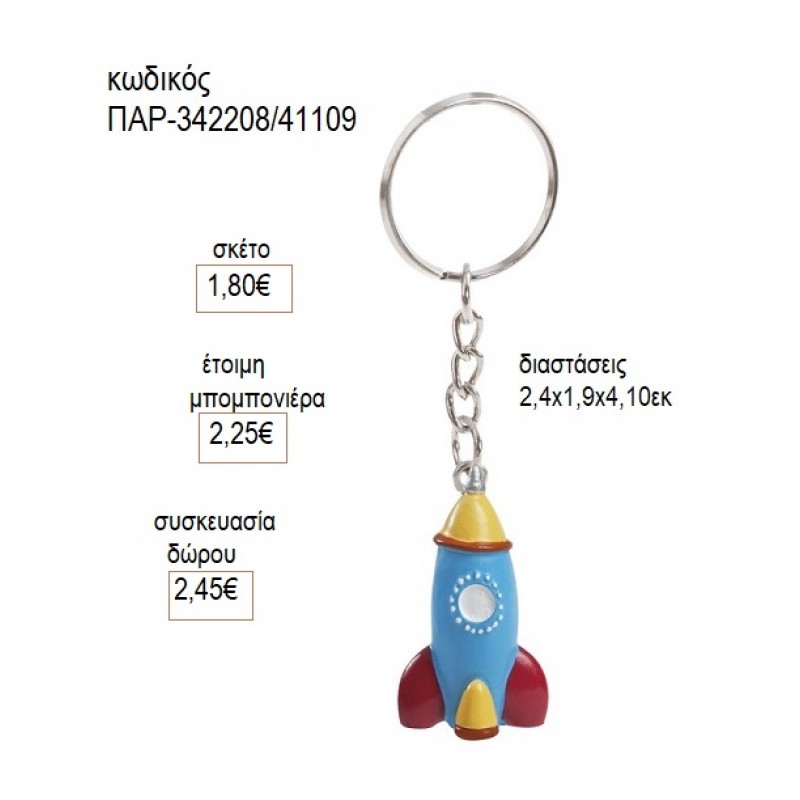 ΠΥΡΑΥΛΟΣ ΠΟΛΥΕΣΤΕΡΙΚΟ ΜΠΡΕΛΟΚ για μπομπονιέρες  γούρι δώρο ΠΑΡ-342208/41109 1.80€!!!