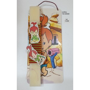 ΣΤΑΛΙΤΣΑ FLINTSTONES ΞΥΛΙΝΟ ΣΕ ΛΑΜΠΑΔΑ ΠΑΣΧΑΛΙΝΗ ΜΕ ΞΥΛΙΝΗ ΠΛΑΤΗ ΤΖΑ-260360 14.00€!!!