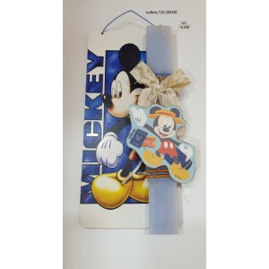 ΜΙΚΥ MICKEY ΞΥΛΙΝΟ ΣΕ ΛΑΜΠΑΔΑ ΠΑΣΧΑΛΙΝΗ ΜΕ ΞΥΛΙΝΗ ΠΛΑΤΗ ΤΖΑ-260336 14.00€!!!
