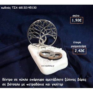 ΔΕΝΤΡΟ ΣΕ ΚΥΚΛΟ ΕΠΑΡΓΥΡΟ ΚΑΙ ΞΥΛΙΝΕΣ ΒΕΡΕΣ ΣΕ ΒΟΤΣΑΛΟ ΓΙΑ ΜΠΟΜΠΟΝΙΕΡΕΣ ΓΑΜΟΥ ΤΖΑ 68132/45130