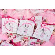 MINNIE πακέτο βάπτισης 460,00€ (130 μπομπονιέρες , 50 προσκλητήρια, ολοκληρωμένο βαπτιστικό σετ ) Νο 22215