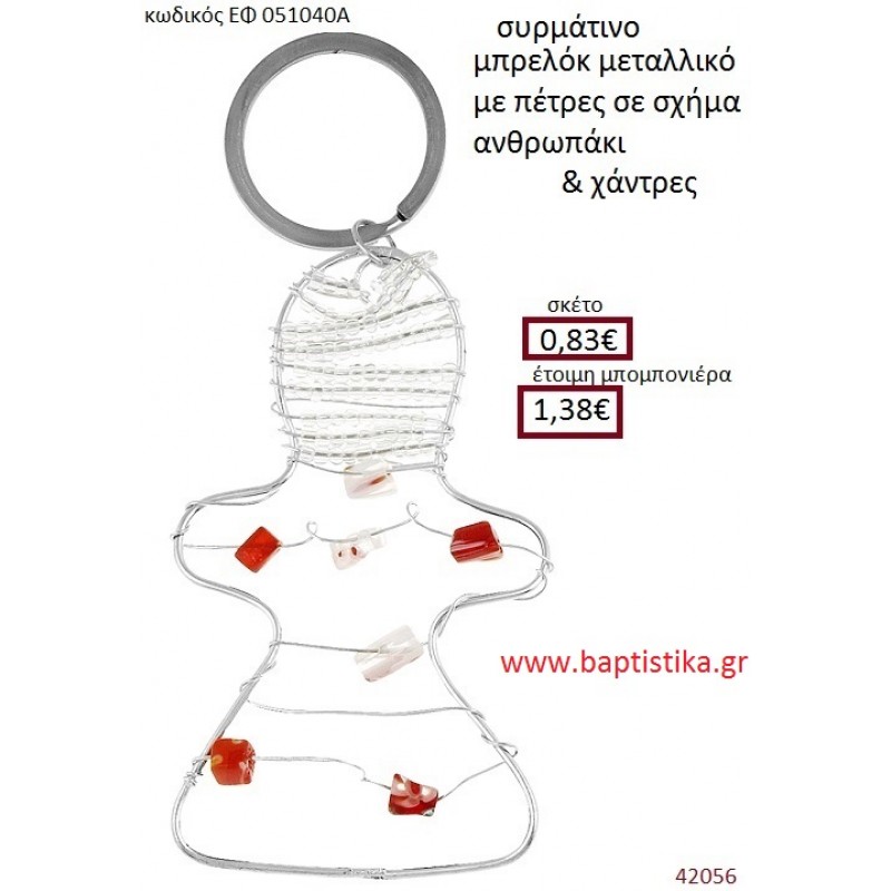 ΑΝΘΡΩΠΑΚΙ μπρελόκ μεταλλικό accessories για βάπτιση ΕΦ-051040Α ΑΝΘΡΩΠΑΚΙ μπρελόκ μεταλλικό accessories για βάπτιση ΕΦ-051040Α
