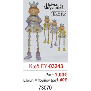 ΠΡΙΓΚΗΠΑΣ ΜΑΓΝΗΤΑΚΙ ΜΠΟΜΠΟΝΙΕΡΑ ΒΑΠΤΙΣΗΣ ΕΥ-03243