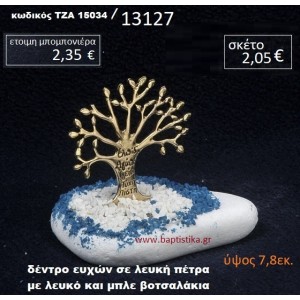 ΔΕΝΤΡΟ ΕΥΧΩΝ ΠΑΝΩ ΣΕ ΒΡΑΧΟ ΘΑΛΑΣΣΗΣ ΜΕ ΛΕΥΚΑ ΚΑΙ ΜΠΛΕ ΒΟΤΣΑΛΑΚΙΑ ΤΖΑ-15034/13127