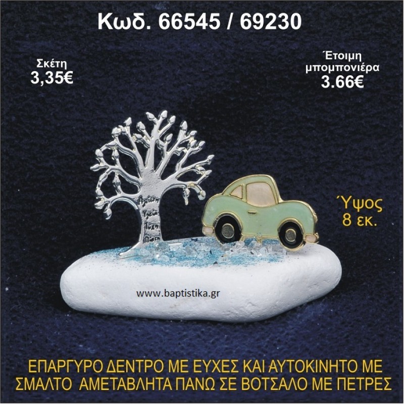 ΔΕΝΤΡΟ ΜΕ ΕΥΧΕΣ ΚΑΙ ΑΥΤΟΚΙΝΗΤΟ ΕΠΑΡΓΥΡΑ ΣΕ ΒΟΤΣΑΛΟ ΜΕ ΠΕΤΡΕΣ ΜΠΟΜΠΟΝΙΕΡΑ - ΔΩΡΟ 66545/69230